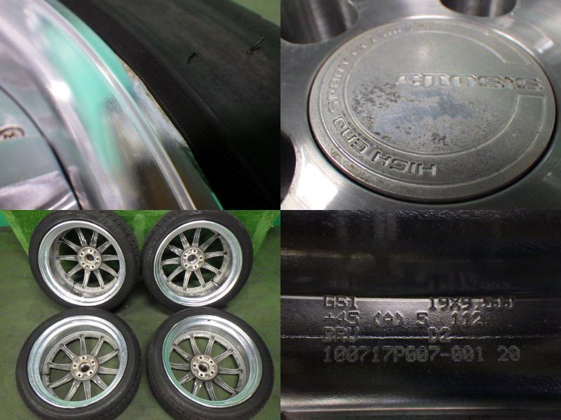 work gnosis GS1 19インチ 8.5J 9.5J PCD112 5穴 ベンツ Eクラス等 