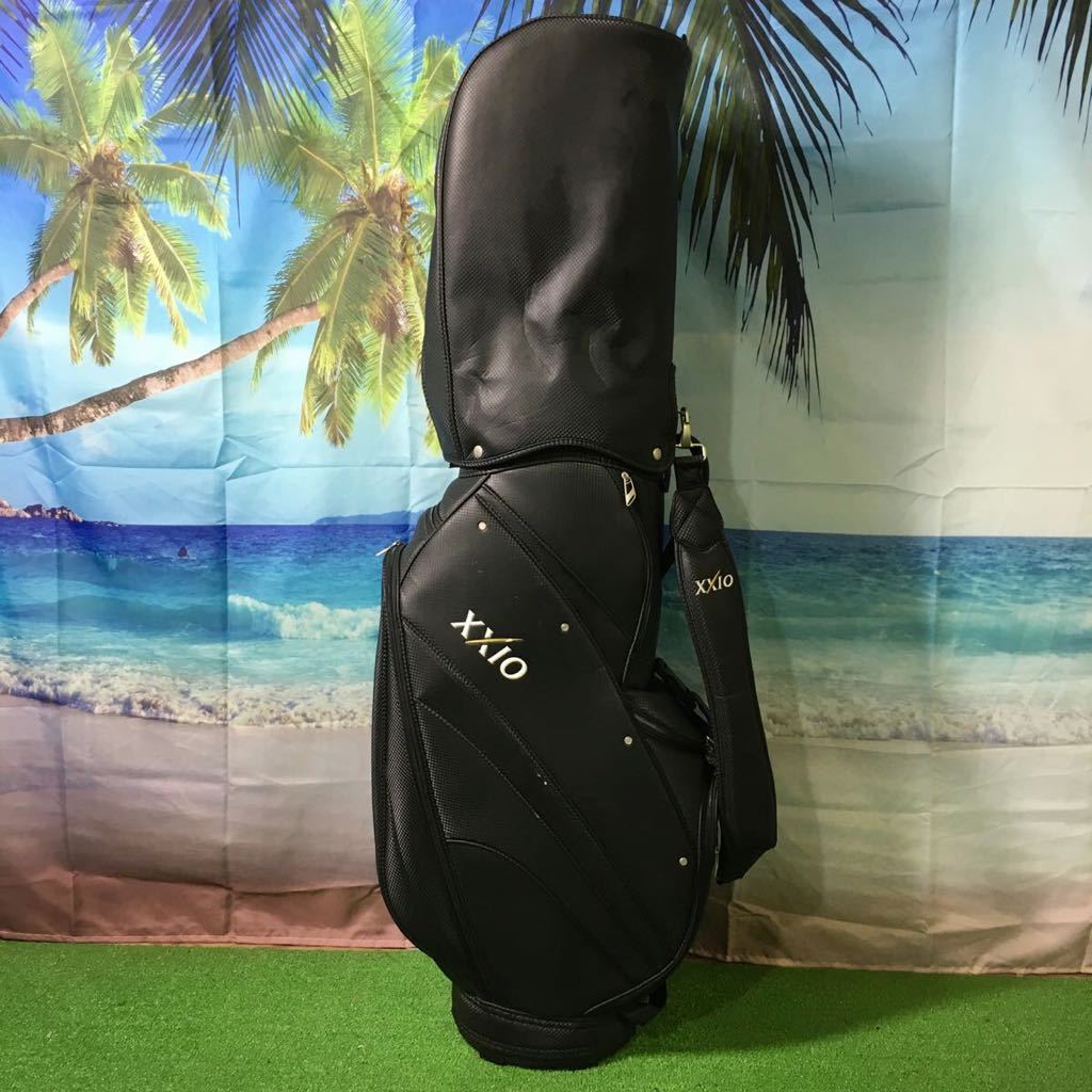 CBー191 ゼクシオキャディバッグ 内口径約22cm 重量約2.9kg フードカバーファスナー破損あります