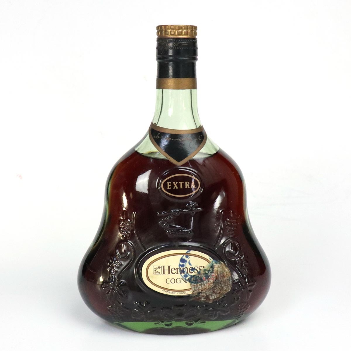 dr06) 未開栓 古酒 ヘネシー エクストラ 金キャップ グリーンボトル