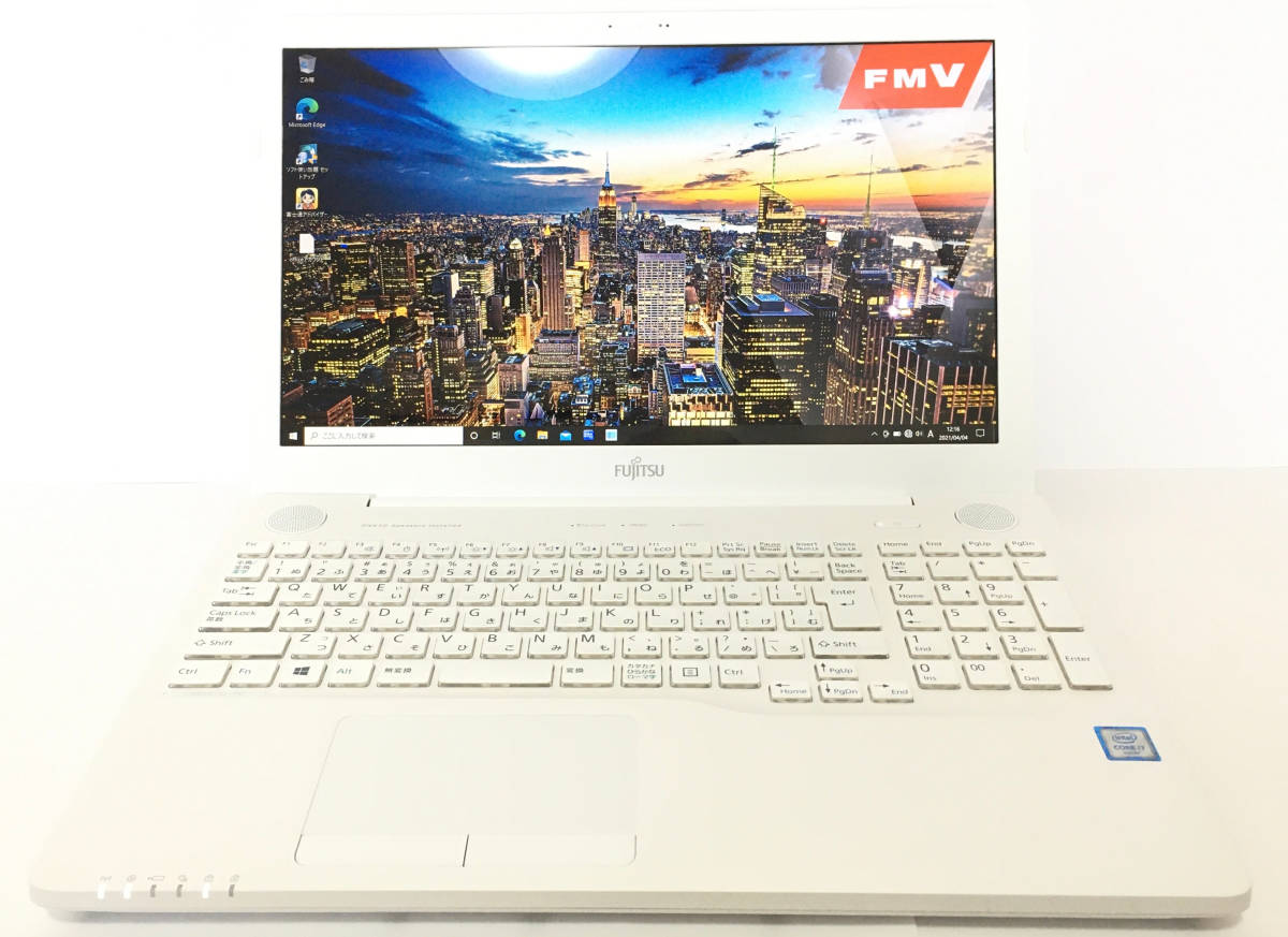 2017年富士通Full-HD【AH53/A3】 艶あり ■Core i7-6700HQ 8.0GB 新SSD480GB ■ Blu-ray Office Home&Business 【Windows10 Ver.20H2】