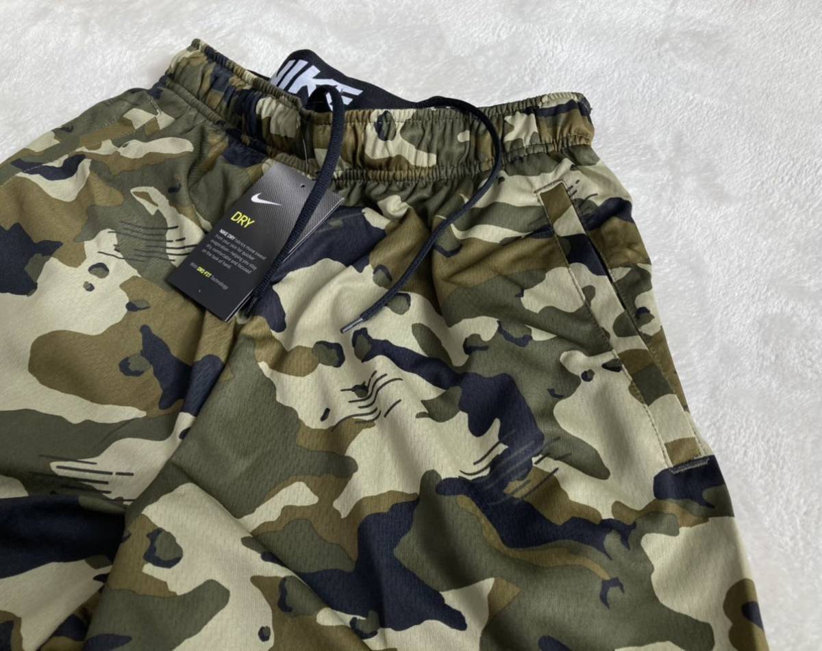 新品正規品 M NIKE ナイキ ハーフパンツ ショーツ 吸汗速乾 ドライ 薄手 カモ 迷彩 ショートパンツ スポーツ ランニング CD7683-010