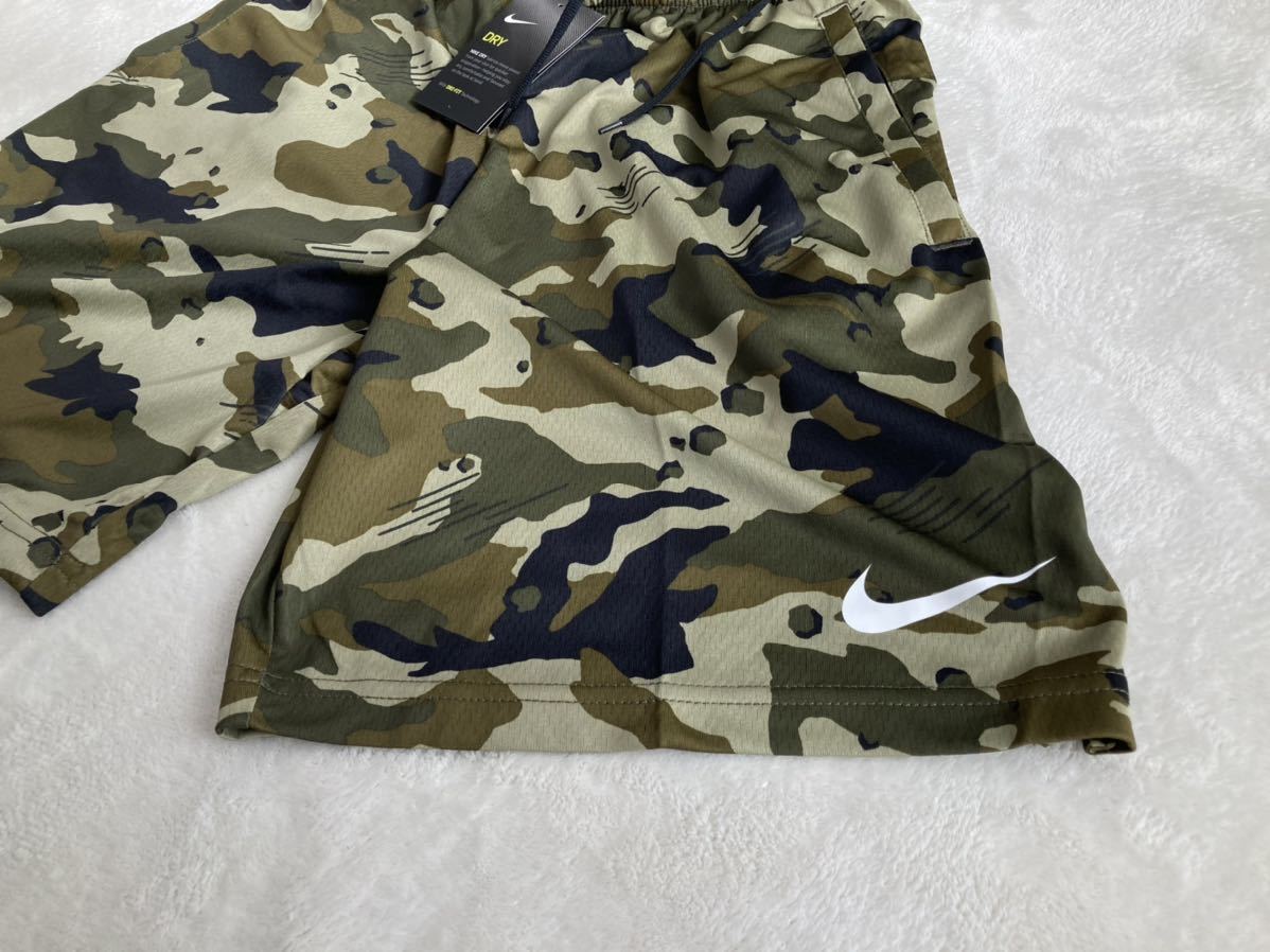 新品正規品 M NIKE ナイキ ハーフパンツ ショーツ 吸汗速乾 ドライ 薄手 カモ 迷彩 ショートパンツ スポーツ ランニング CD7683-010
