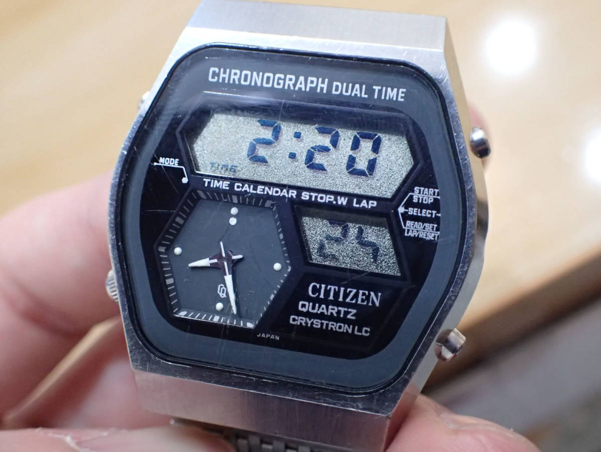 シチズン/CITIZEN 初代デジアナ ◇クリストロンLC クロノグラフ