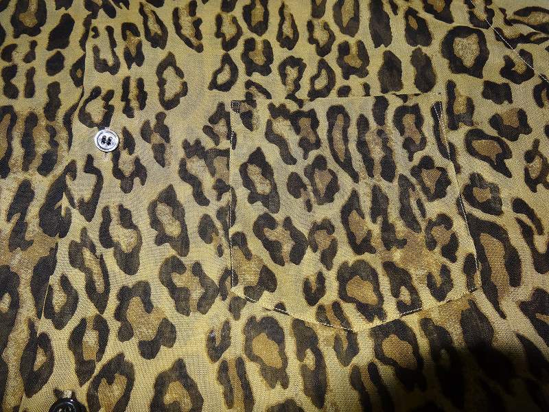 122 JUNYA WATANABE ジュンヤワタナベ 長袖シースルーレオパードシャツ