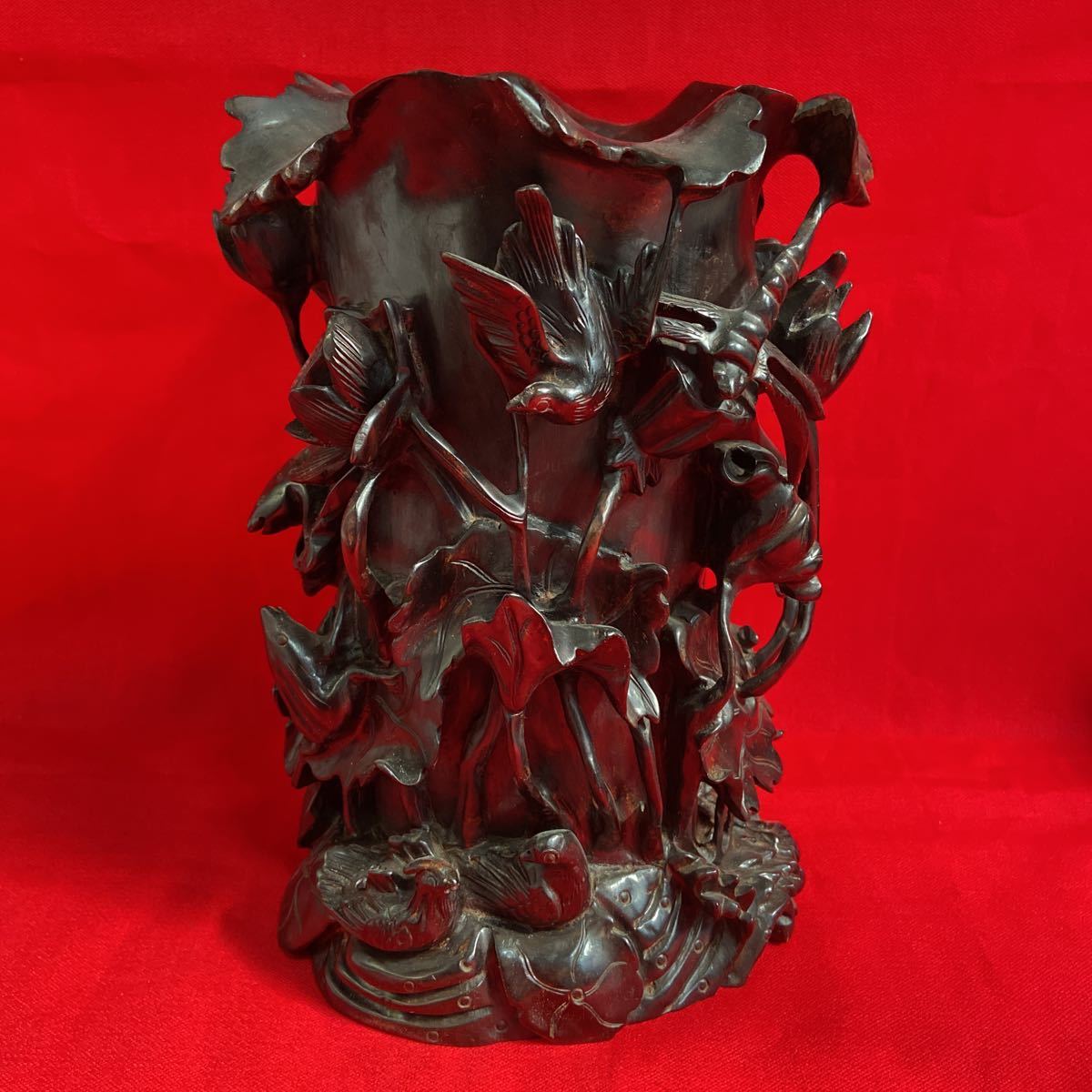 収集家放出品！唐木 古美術品 骨董品 時代物 中国美術品（検）古