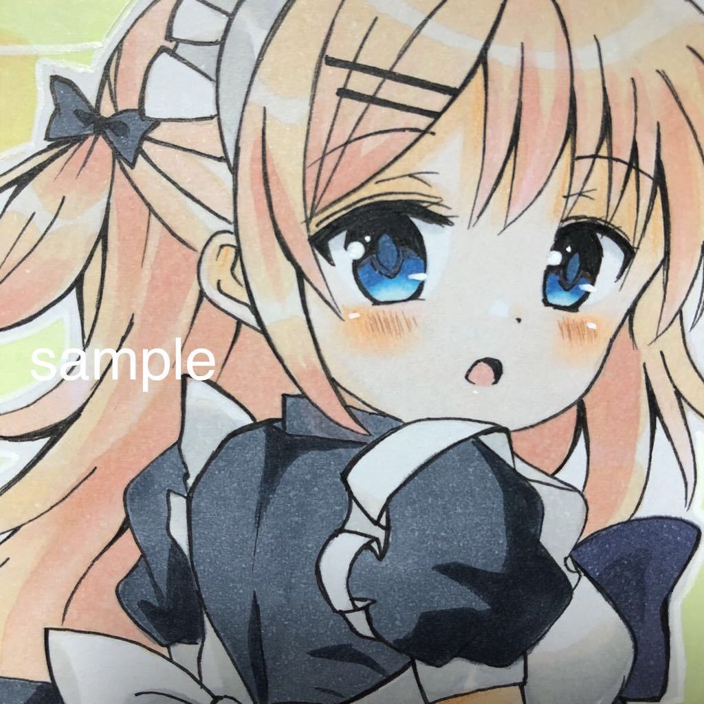 手描き 色紙イラスト バニーおばけ 同人手描きイラスト*779うどんげ