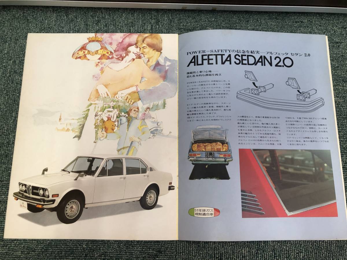 HOT，爆買い ◇ 旧車カタログ Alfa Romeo ALFETTA SEDAN2.0・GT2.0