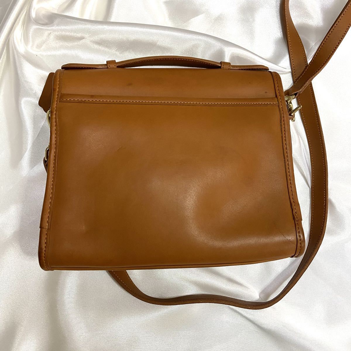 USA製! オールドコーチ ショルダーバッグ ハンドバッグ 2way キャメル