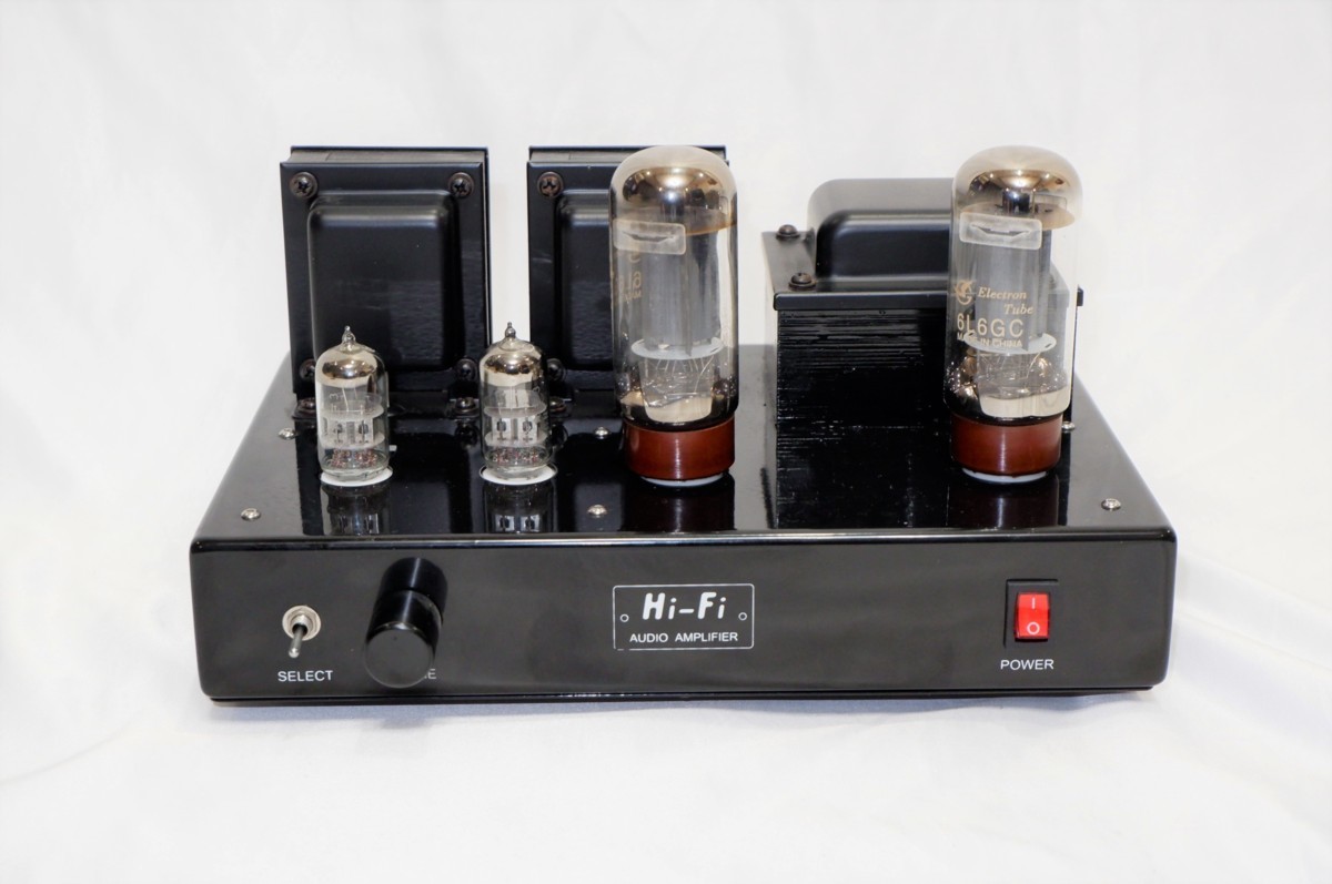 自作真空管パワーアンプ 6L6GC PP ジャンク品として 6L6 真空管