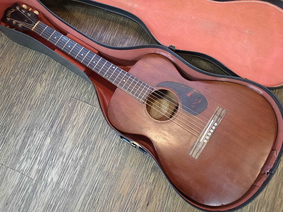 新作，得価 1965年頃Real Vintage Guild M20オールマホガニーボディUSAギルドTroubadourトルバドール小振り14Fジョイント００サイズ(ギルド)｜売買されたオークション情報、yahooの商品情報をアーカイブ公開 - オー 本体