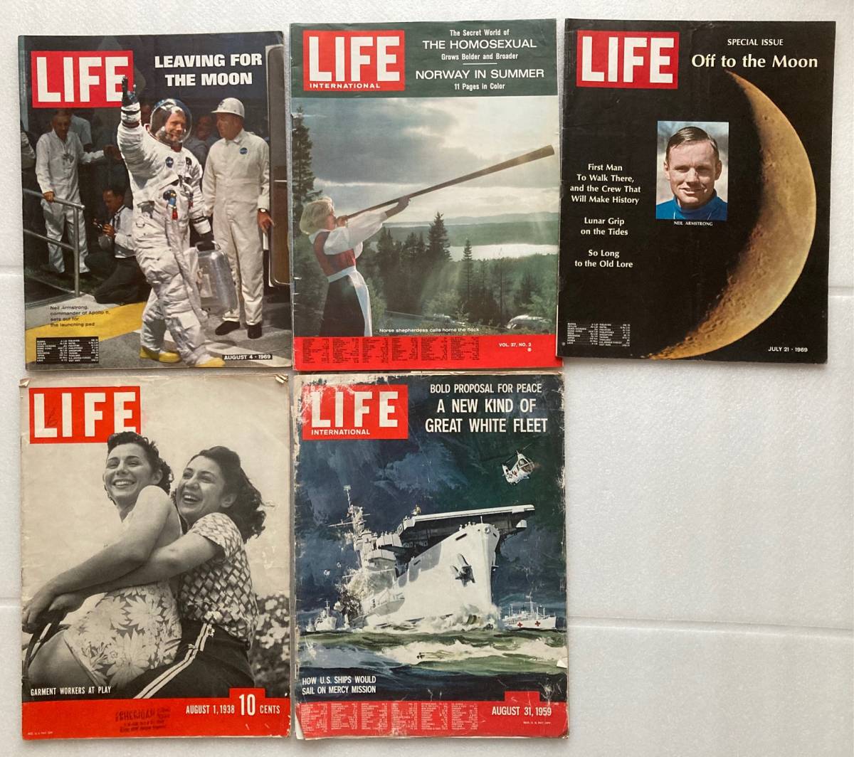 LIFE 5冊 USA雑誌 【ヴィンテージマガジン】 LIFE Magazine Life 