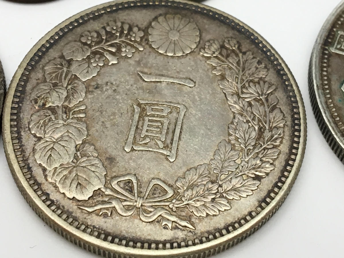 ポ*チ様 古銭　一圓銀貨　一朱銀　二分金　まとめ売り　金貨　銀貨　硬貨 4w2100】日本 明治3年 一圓 / 二朱金 / 一朱銀 他 古銭 まとめ |