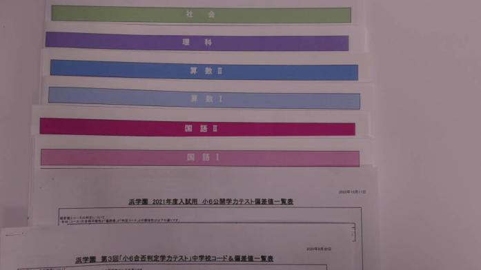 浜学園 (最新★) 小6 (2020年) 合否判定テスト 4回分（国語・算数・理科・社会）4科