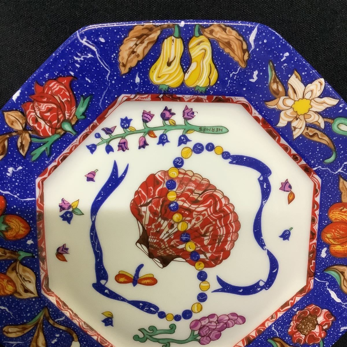 エルメス プレート Marqueterie de pierres d'orient 8画皿