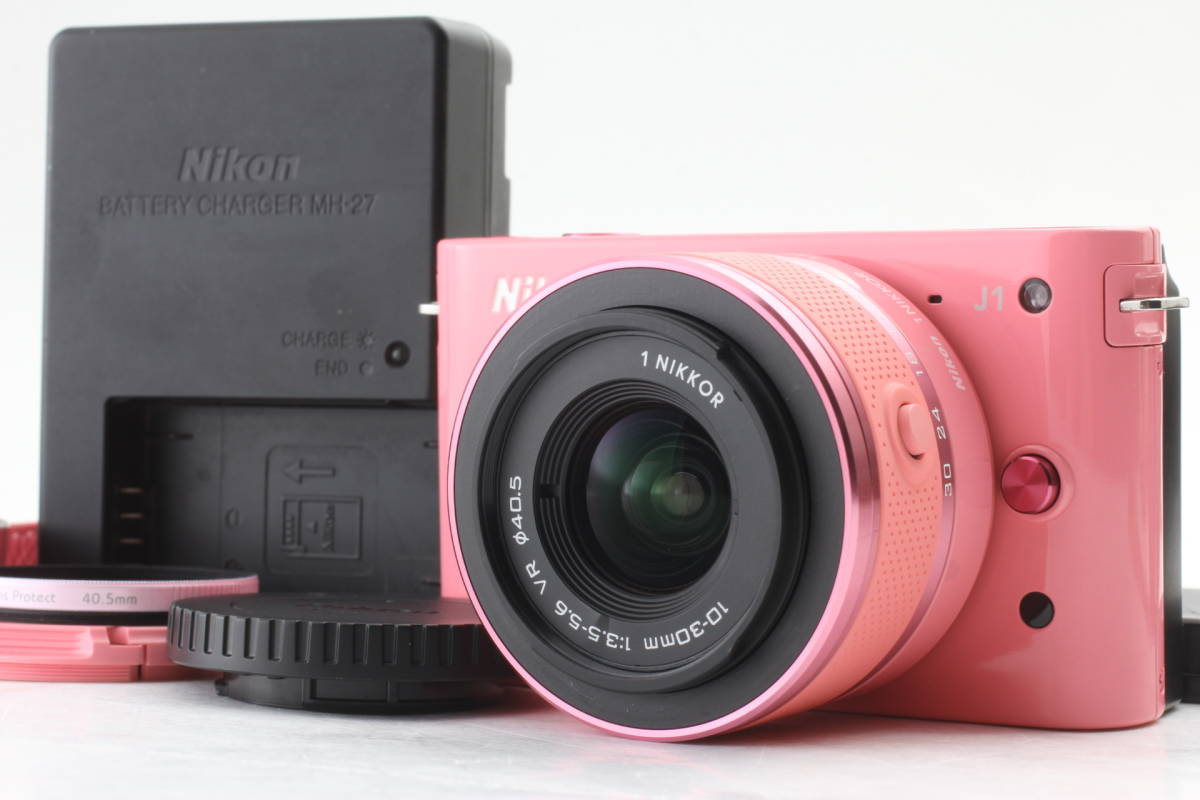 限定SALE，大得価 Nikon 1 J1 ピンク ミラーレスカメラ + レンズ1 NIKKOR VR 10-30mm f/3.5-5.6 #1008(ニコン)｜売買されたオークション情報、yahooの商品情報をアーカイブ公開 - オークファン ニコン