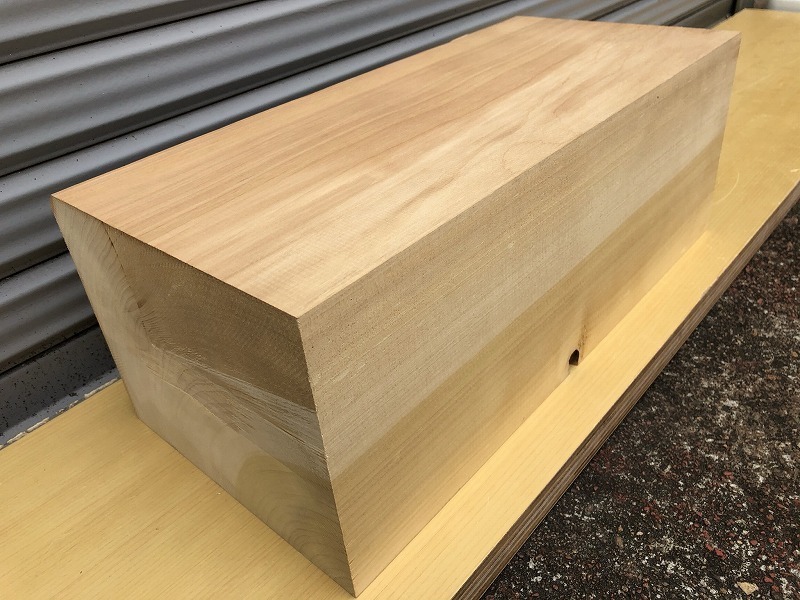 Q368】銀杏 いちょう 一枚板 極厚 材料 天然木 材木 希少材 レア DIY