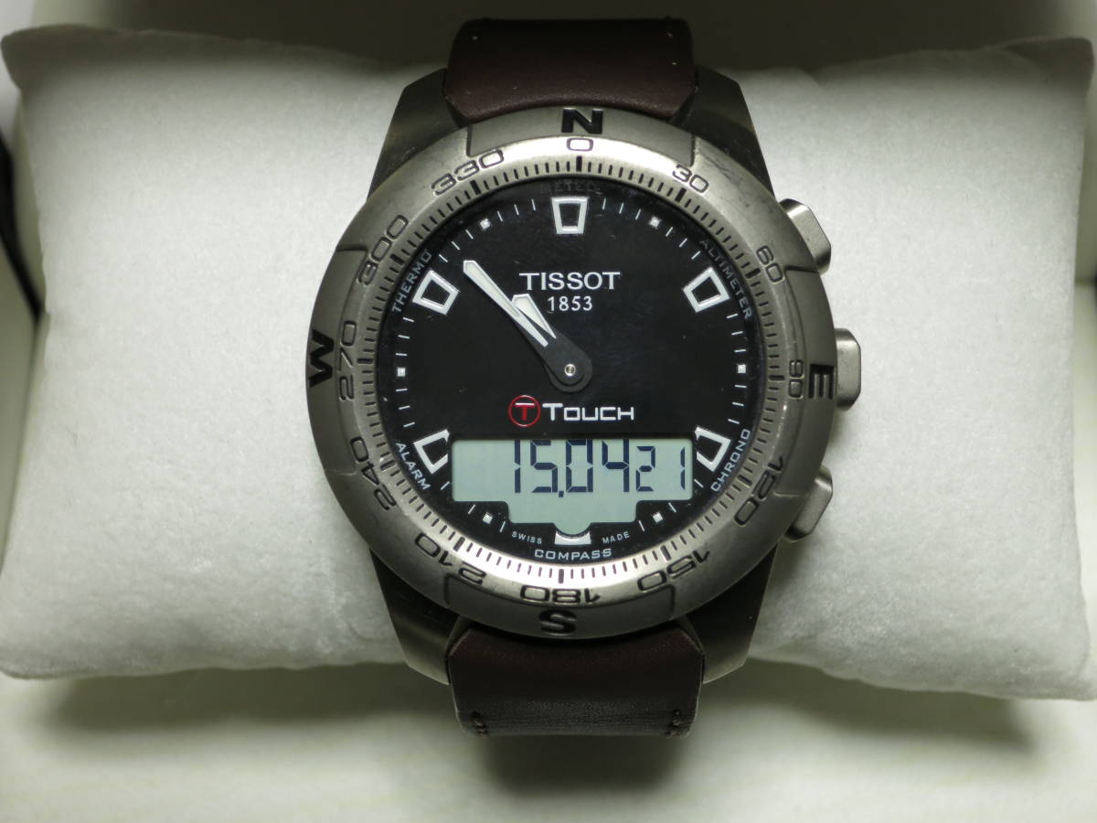 ほぼ美品 ティソTタッチ メンズクオーツSSベルト 楽天マラソン期間中