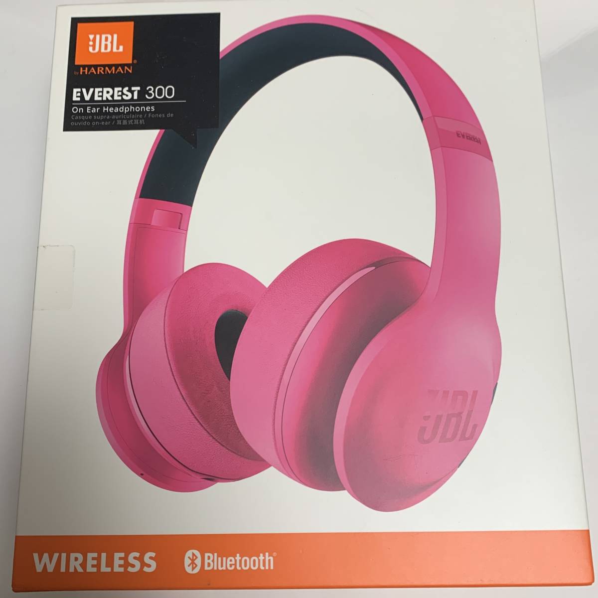 【新品未開封】JBL EVEREST 300 ワイヤレスヘッドホン Bluetooth 密閉ダイナミック型オンイヤー ピンク【国内正規品】