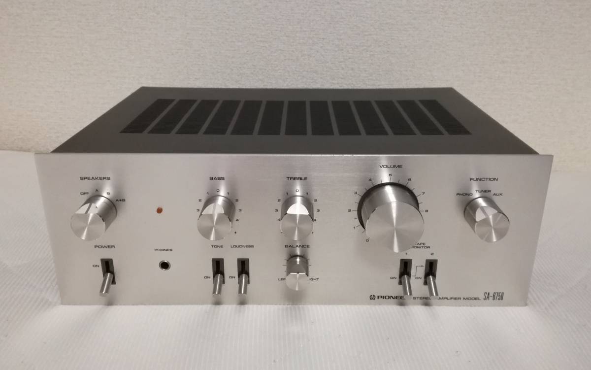 動作品、メンテナンス済み】Pioneer SA-6750 プリメインアンプ PIONEER