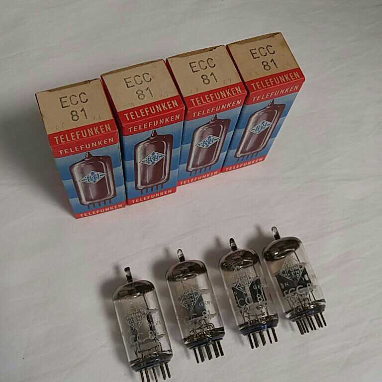 TELEFUNKEN 真空管 Ecc81/ 12at7 3本　セット ECC81 真空管 12AT7 テレフンケン Telefunken TELEFUNKEN オーディオ