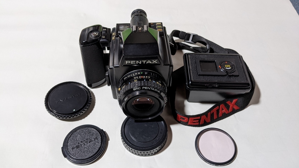 smc PENTAX-A 645 75mm F2.8 ペンタックス 中判 ペンタックス中判 PENTAX 645ボディ ＆ SMC(645) A 75mm f2.8標準レンズ