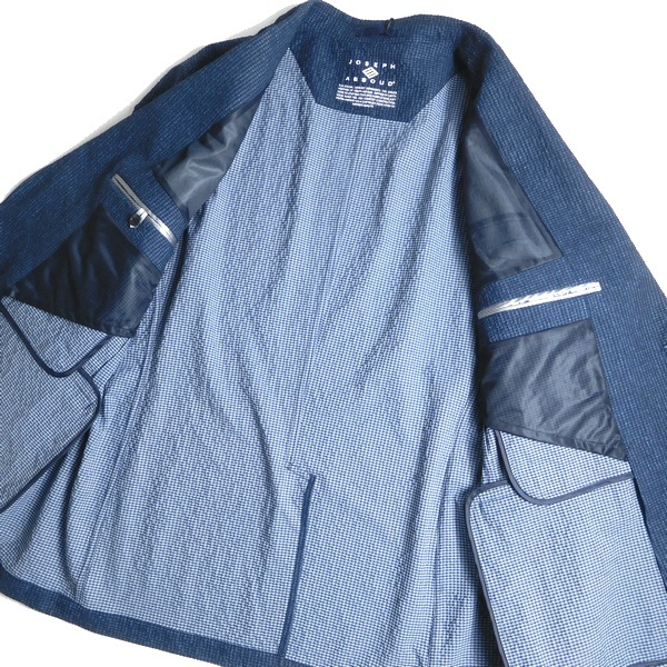 □JOSEPH ABBOUD ジョセフ アブード 春夏 定価2.6万 吸湿速乾 サッカー