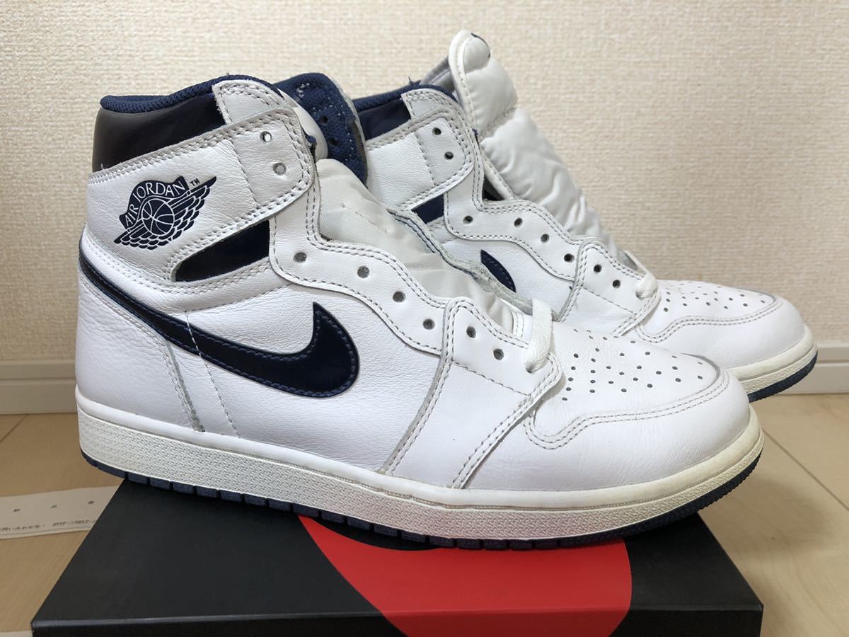 SNKRS購入 27cm□NIKE AIR JORDAN 1 RETRO HIGH OG METALLIC NAVY 
