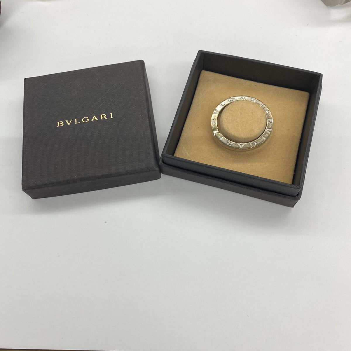 1円スタート ☆BVLGARI ブルガリキーリング ビーゼロワンキーリング 箱 