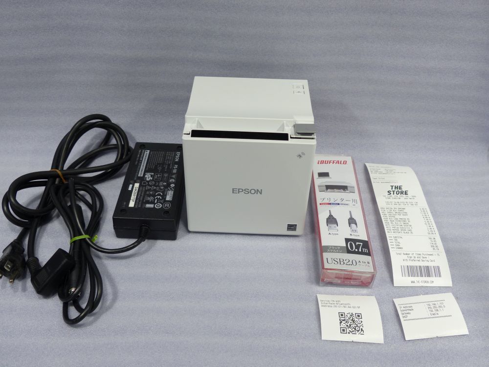 1円スタート EPSON TM-m30 M335B レシートプリンター 動作確認済み
