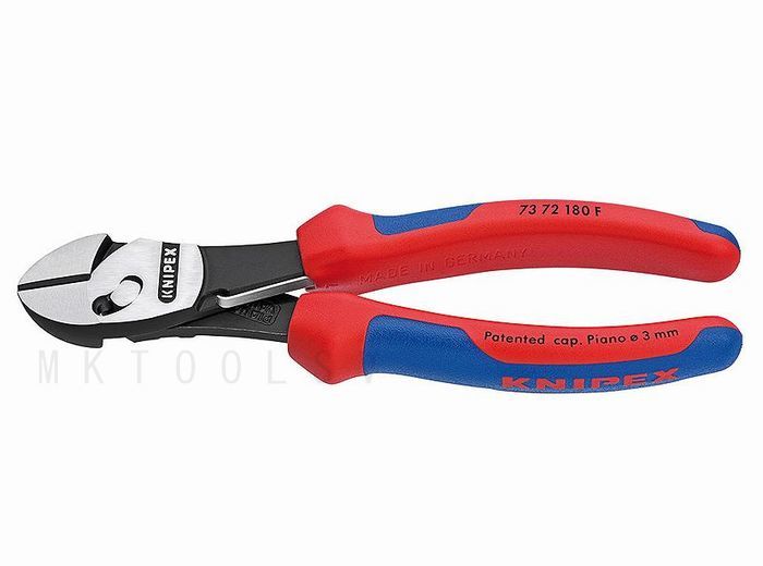 KNIPEX クニペックス ツインフォースニッパー バネ付 7372 180F