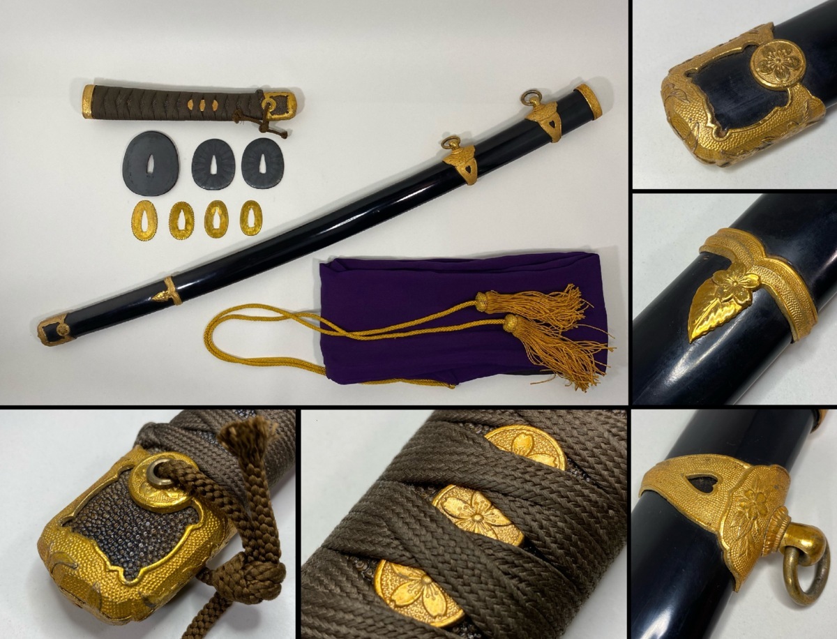 ☆ 刀身在銘有 武者図 小柄 刀装具 ☆ 小柄 笄 刀装具 服部美術店 こず