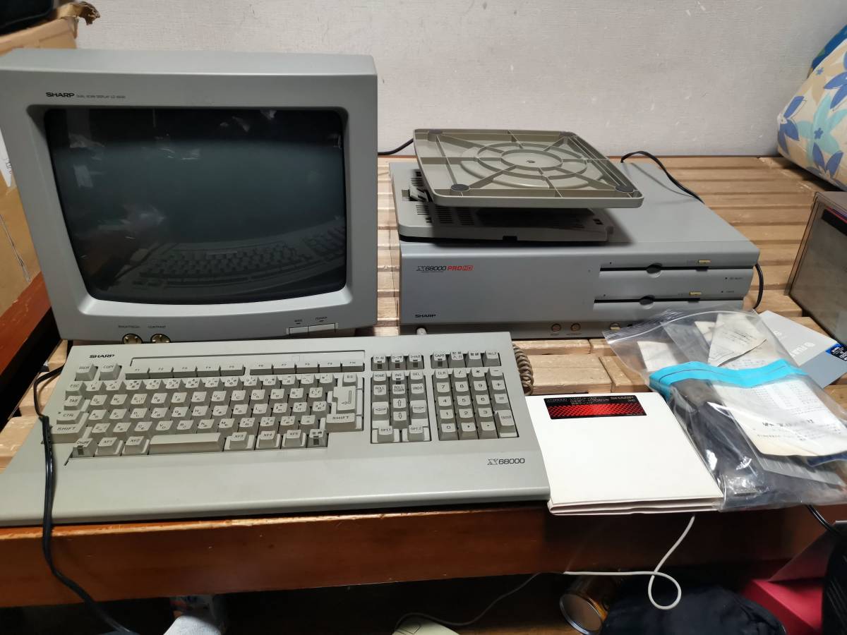 X68000 - SHARP PRO 本体 HD Yahoo!オークション CZ-652C-BK 旧型PC 
