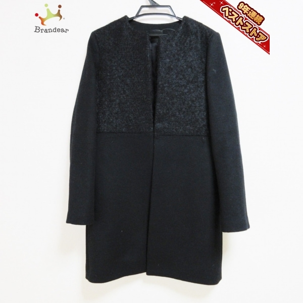 お買い得，新品 ヨーコ チャン YOKO CHAN サイズ40 M - 黒 レディース 長袖/ノーカラー/冬 コート(Mサイズ)｜売買されたオークション情報、yahooの商品情報をアーカイブ公開 - オークファン Mサイズ