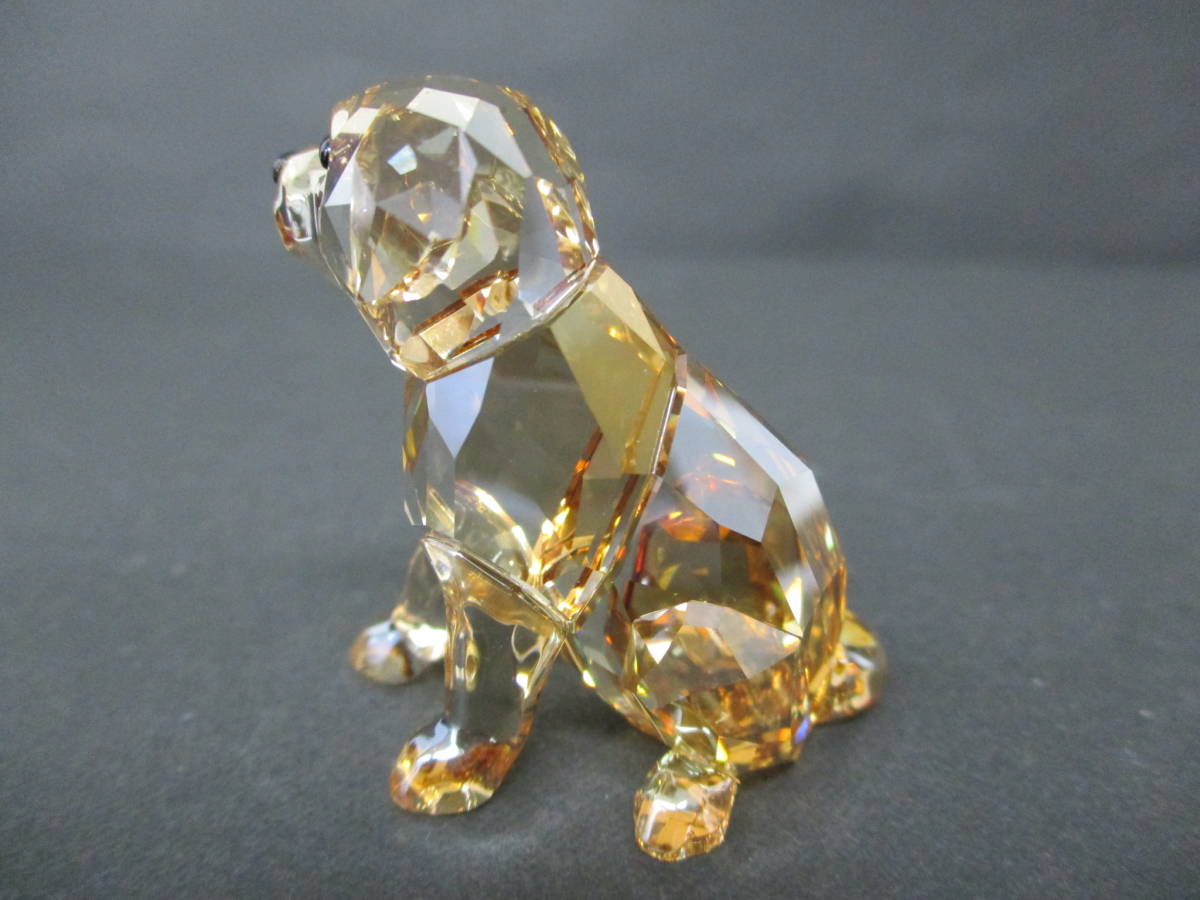 4-158】未使用 SWAROVSKI スワロフスキー ゴールデンレトリバー 犬 