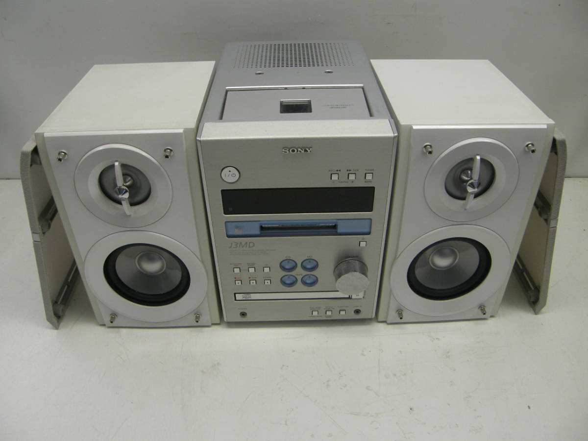 SONY！ミニコンポ！AM/FM・CD・MD・カセット！HCD-J3MD(銀) SONY 