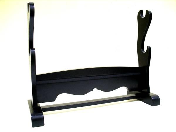 刀掛台 横二本掛 2本掛け台 木製 黒塗り 艶無し 日本刀 模造刀 模擬刀 全国一律 鍔 刀装具 売買されたオークション情報 Yahooの商品情報をアーカイブ公開 オークファン Aucfan Com