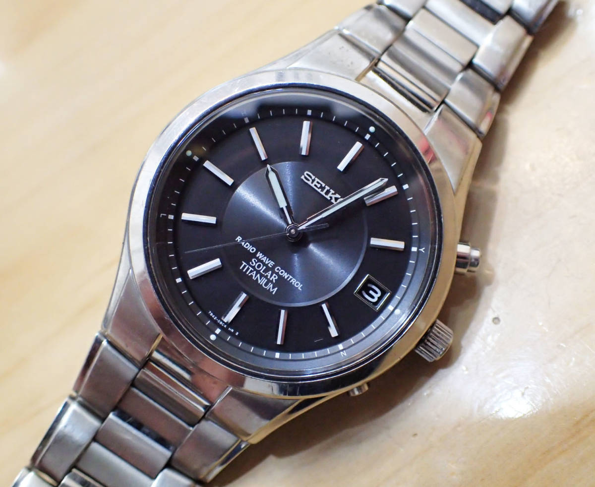 SEIKO 腕時計 セイコー - ソーラー電波 7B42-0AN0 チタン Yahoo 
