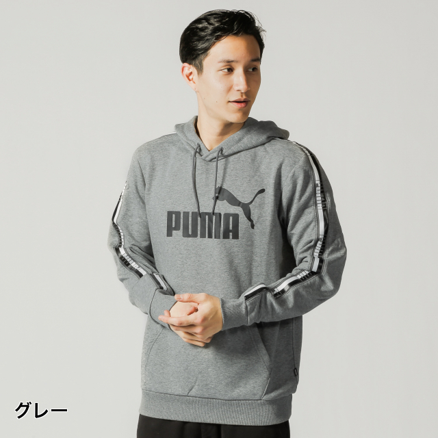 数量限定，SALE PUMA プーマ トレーニングウェア メンズ スウェットパーカー フーディ グレー サイズＬ(トレーナー)｜売買されたオークション情報、yahooの商品情報をアーカイブ公開 - オークファン トレーナー