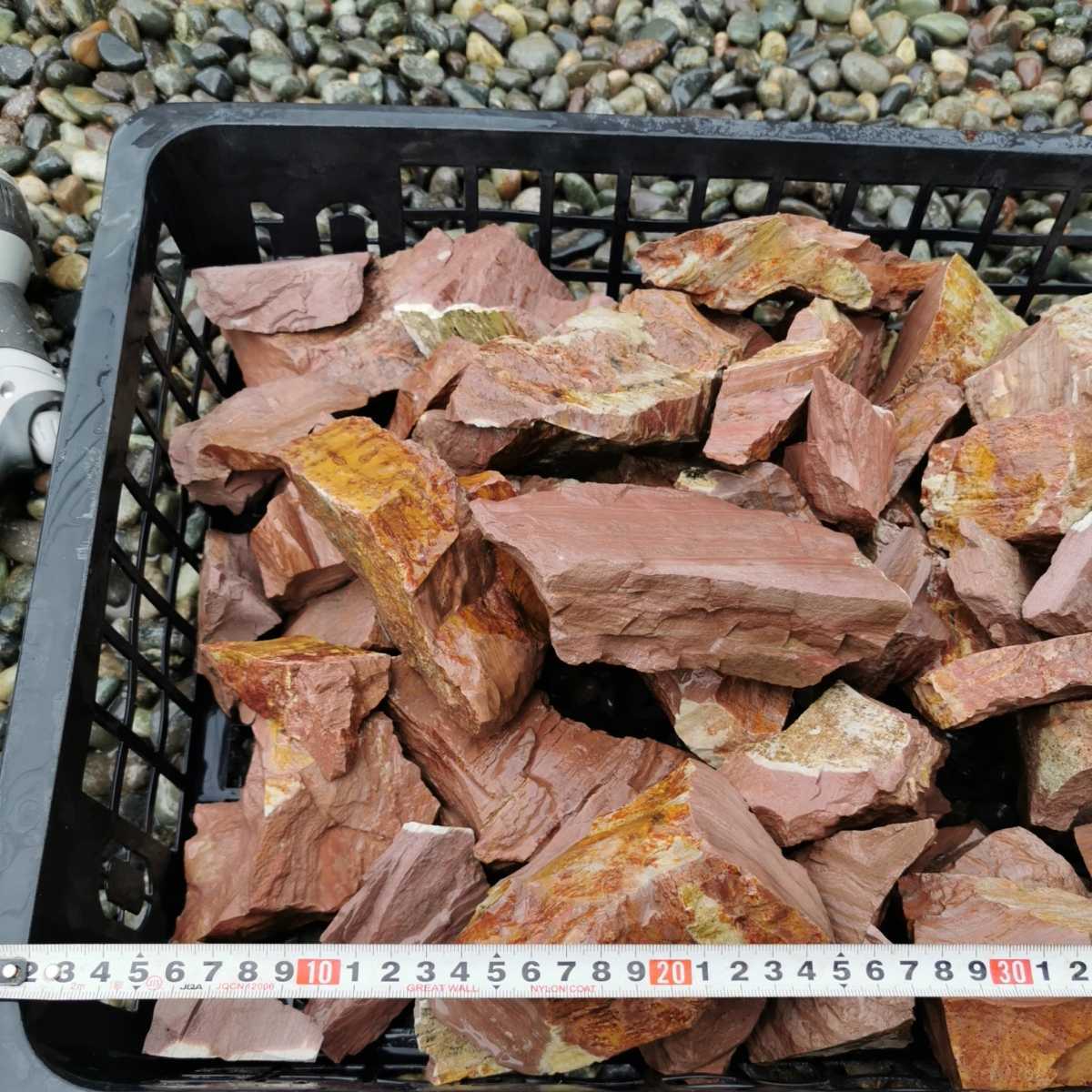 三波石45.6キロ 庭石鑑賞石盆石水石盆栽灯籠造園庭ガーデニング置物