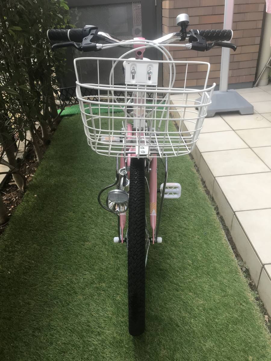 自転車 あさひ キッズサイクル ぺシェ PECHE ピンク／ホワイト 22 