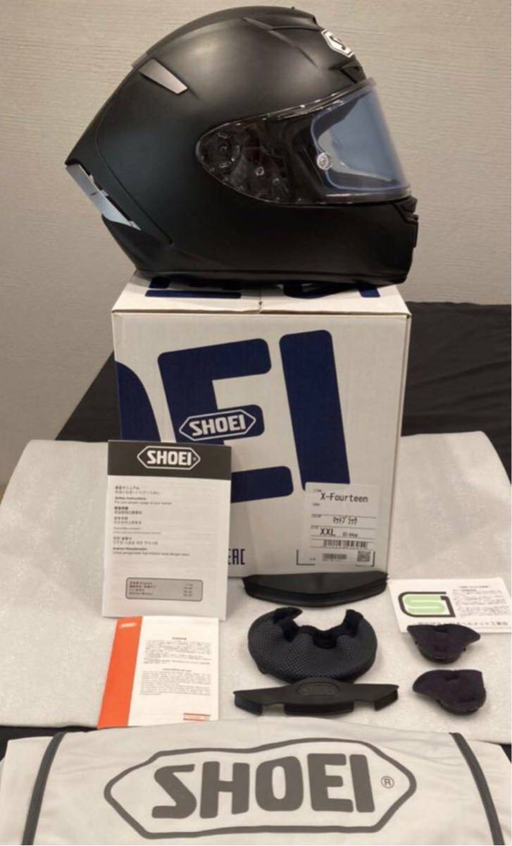 【人気SALE，限定SALE】 SHOEI ショウエイヘルメット X-14マットブラック サイズXXL(XXLサイズ以上)｜売買されたオークション情報、yahooの商品情報をアーカイブ公開 - オークファン フルフェイス（オンロード用）