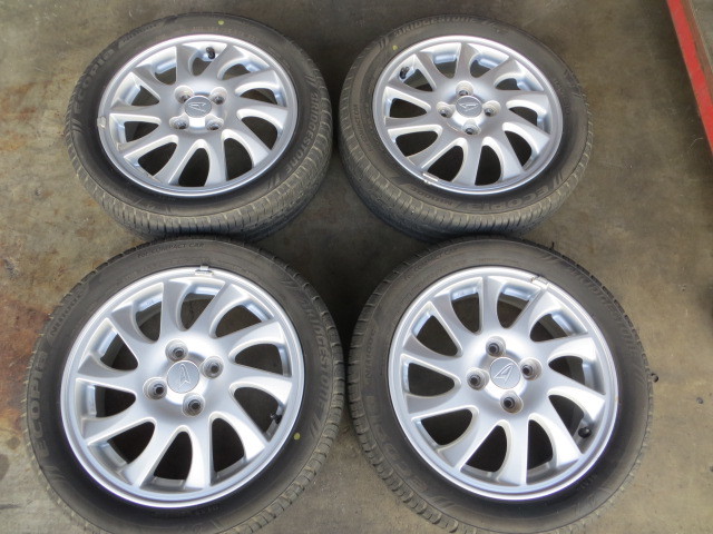 195-716　ダイハツ純正　アルミホイール＆ラジアルタイヤ　165/55R15　2018年　4本セット