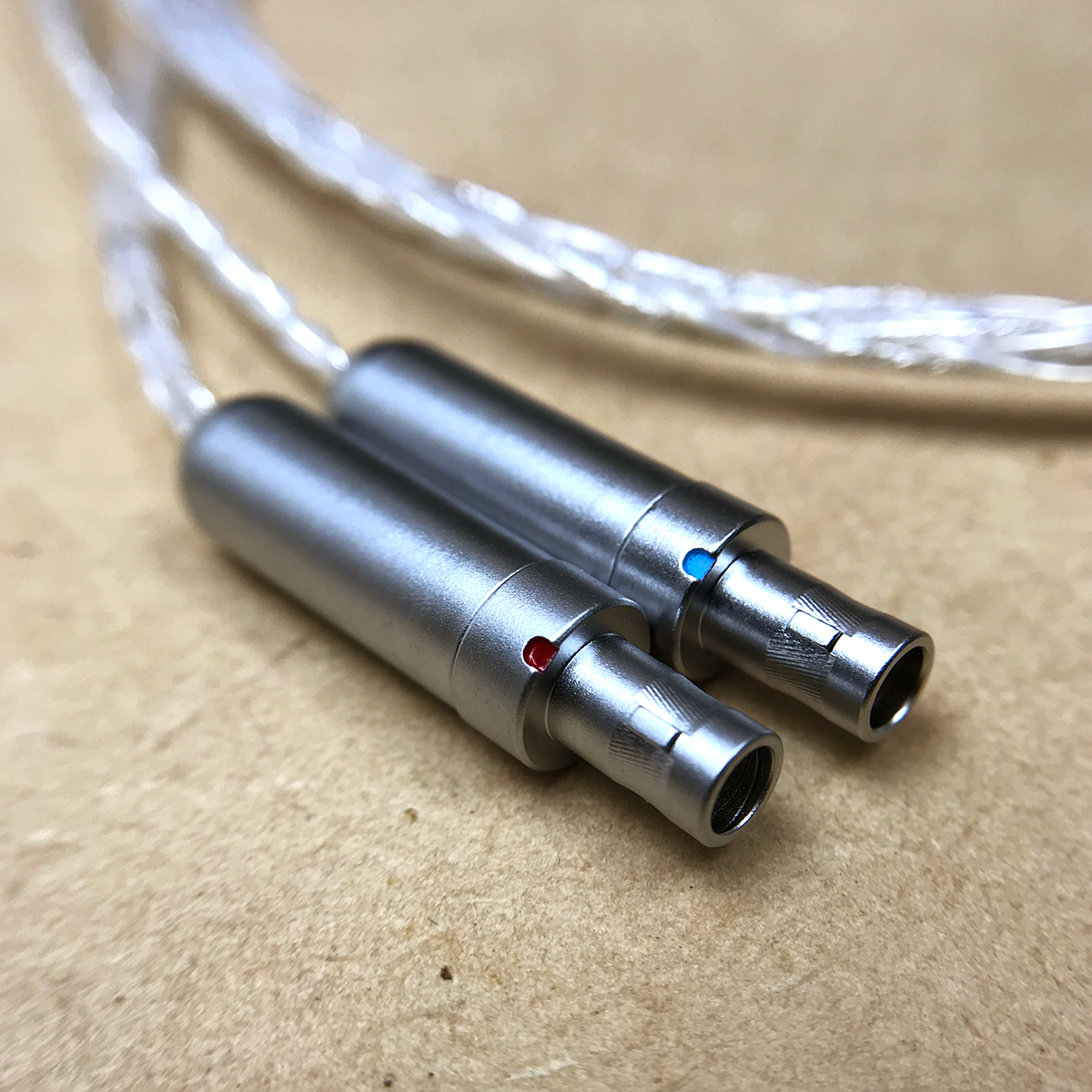HD800S用リケーブル 8芯 オーグライン+4N純銀線 XLR4ピン 120cm
