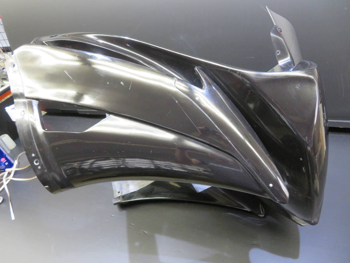 新作登場，安い】 YZF-R6 13S 社外FRPアッパーカウル黒ゲル/KDC