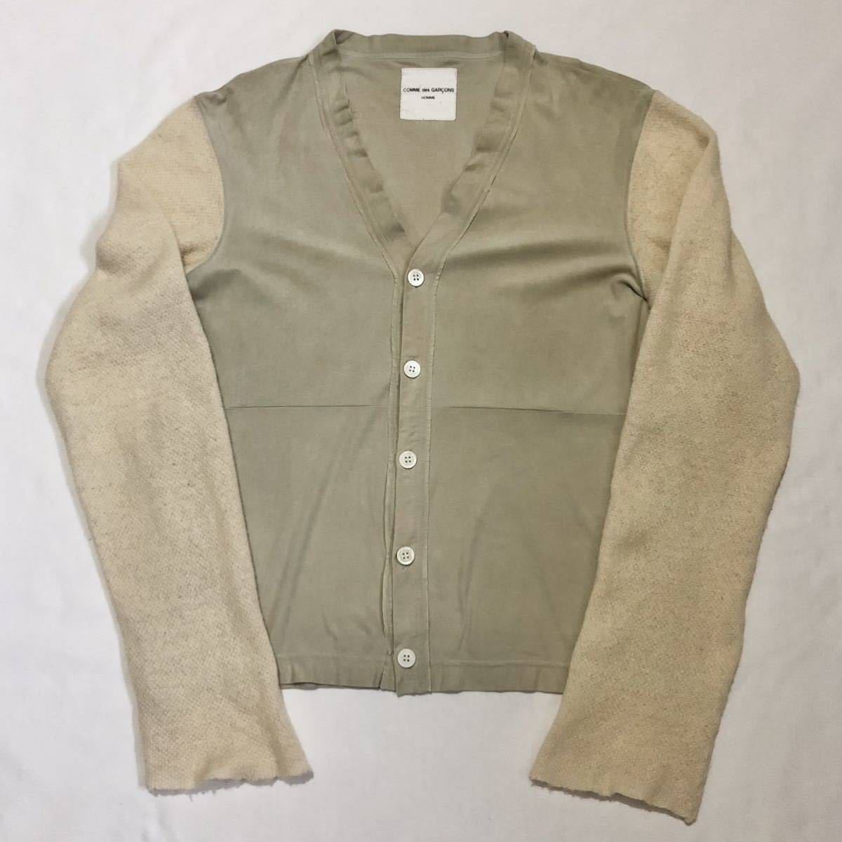 希少 archive AD1998 COMME des GARCONS HOMME 90's オーバースリーブカーディガン ナンバーナイン アンダーカバーマルジェラ ラフシモンズ des COMME Comme are Crows 田中