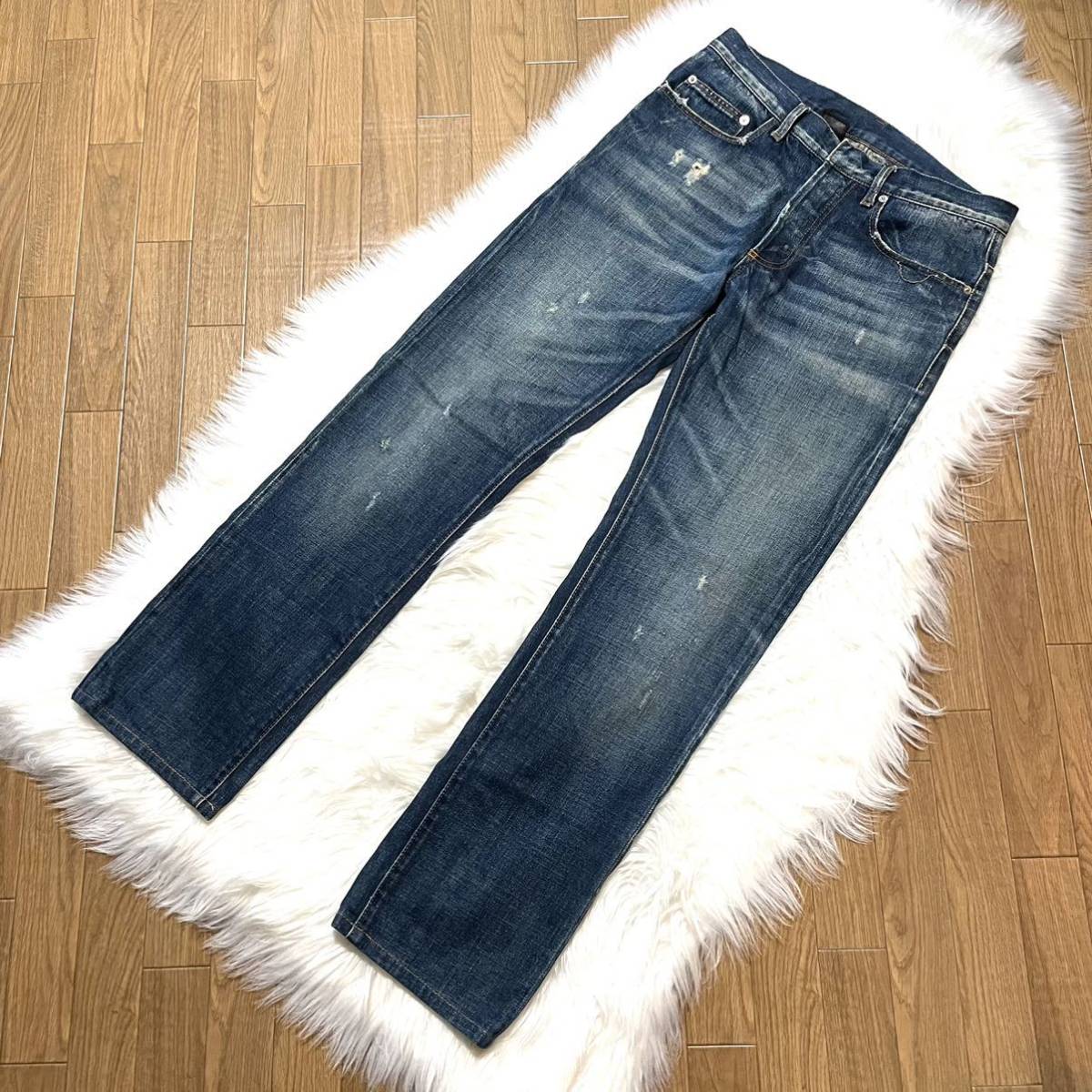 本物 名作 ディオールオム エディ期 ダストウォッシュ デニムパンツ  