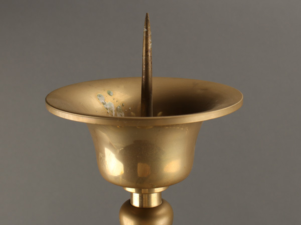 流】寺院仏具 特大燭台一対 高82cm JY559 仏具 ｜燭台 1対 ご寺院