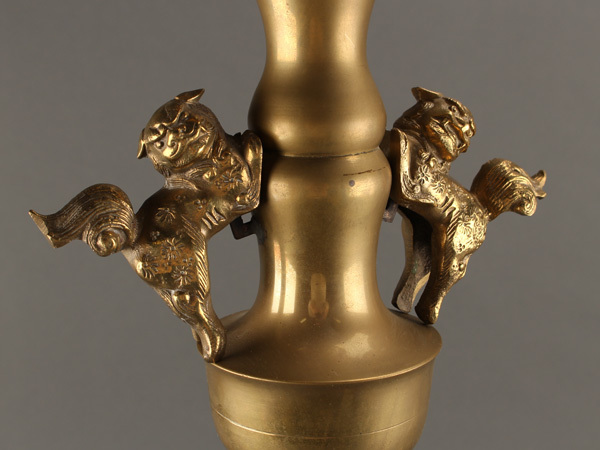 流】寺院仏具 特大燭台一対 高82cm JY559 仏具 ｜燭台 1対 ご寺院