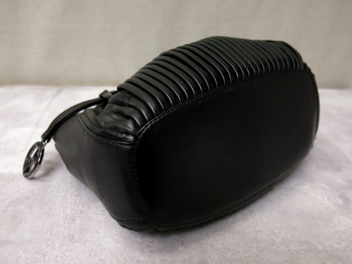 ○超美品○GIORGIO ARMANI ジョルジオ アルマーニ○カーフ レザー 本革 