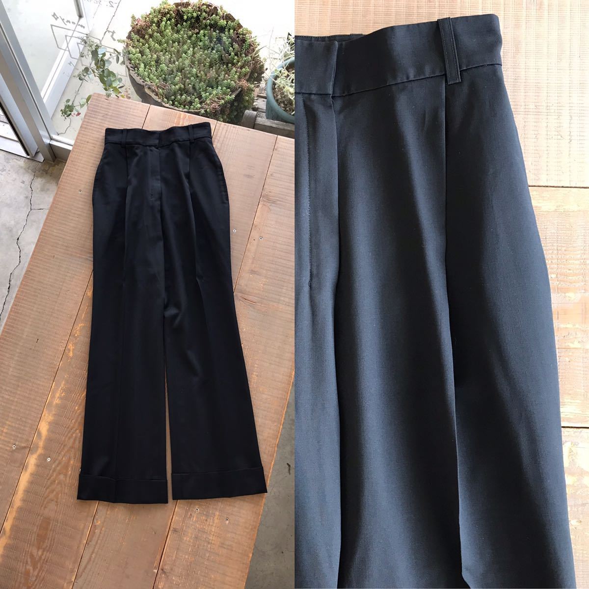 YVES SAINT LAURENT イヴサンローラン ストレートワイドパンツ 
